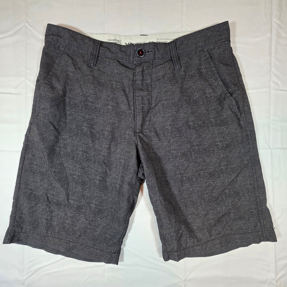RVCA Performance Stretch Hybrid Shorts Mens 30 Charcoal Gray Heather Walkshorts